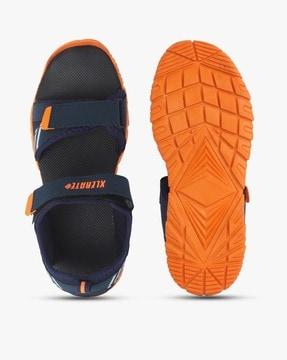 men floater sandals with velcro closure