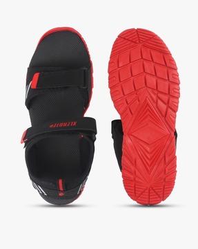 men floater sandals with velcro closure