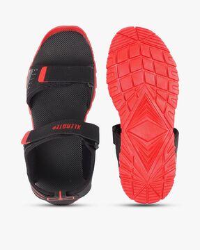 men floater sandals with velcro closure