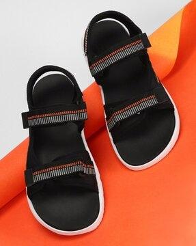 men floater sandals with velcro closure