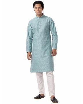 men floral print regular fit kurta