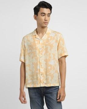 men floral print relaxed fit shirt