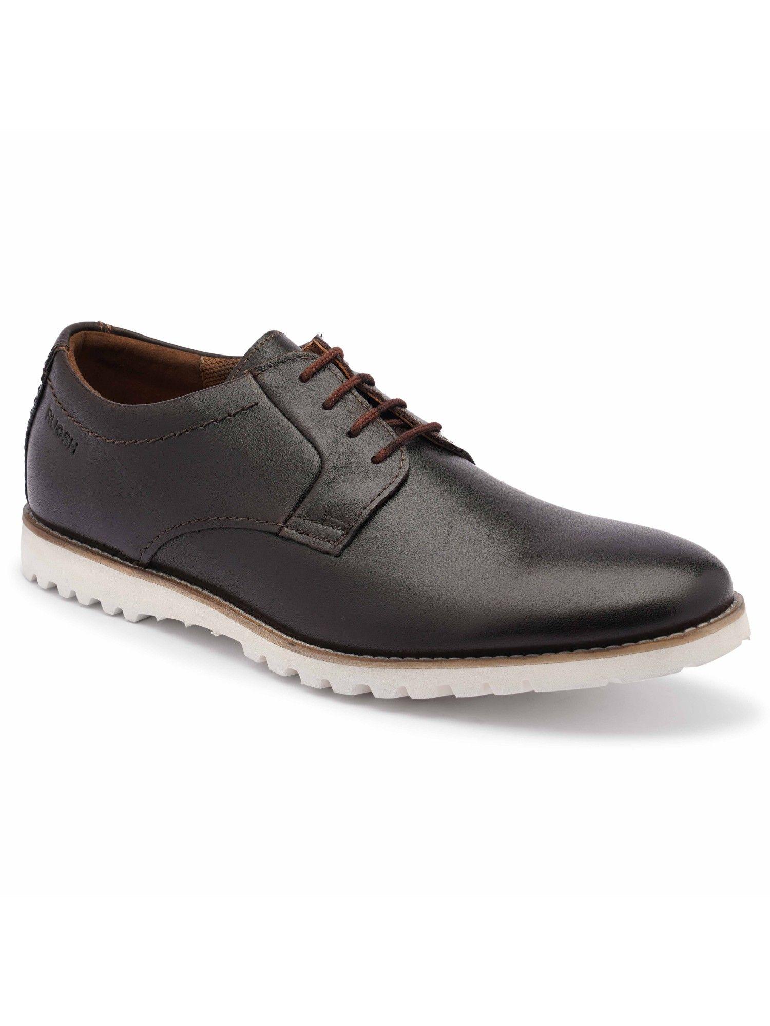 men footwear casual lace up brown