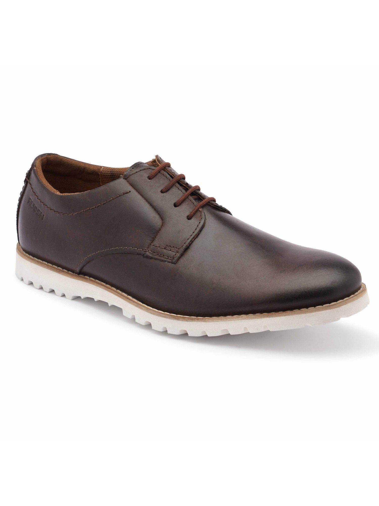 men footwear casual lace up brown