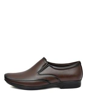 men formal slip-on shoes with suede upper