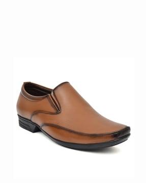 men formal slip-on shoes with suede upper