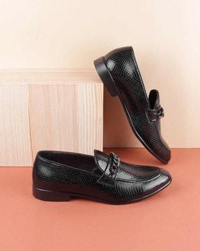 men formal slip-on shoes with synthetic fibre upper