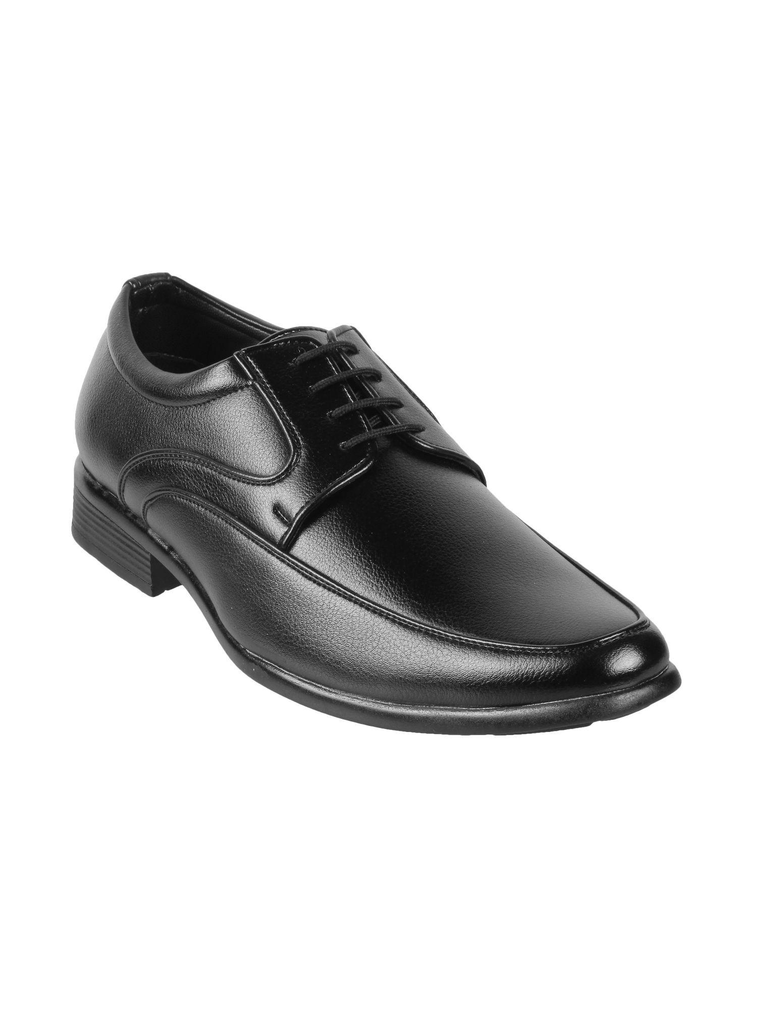 men formal synthetic black lace ups oxfords