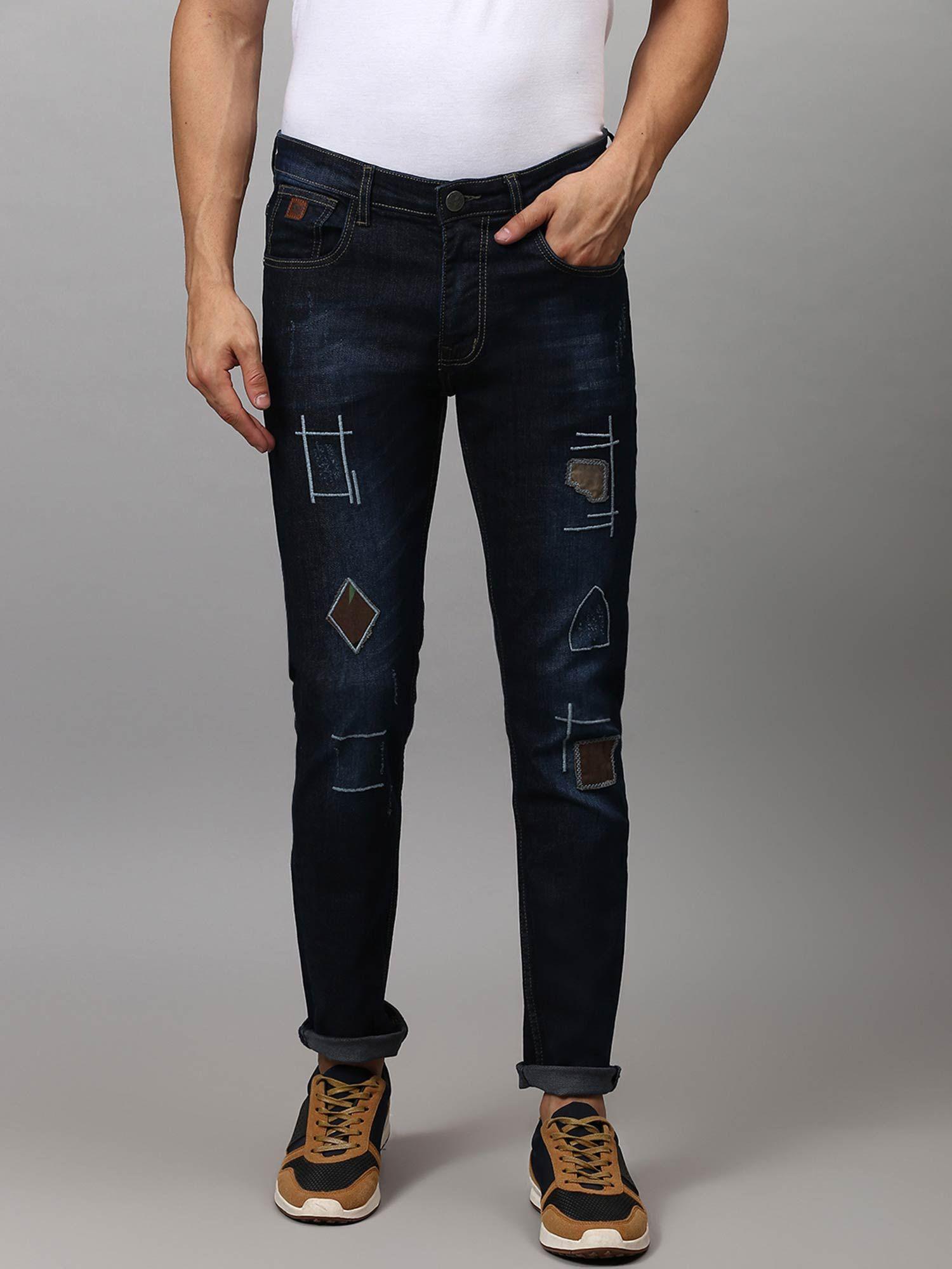 men front type stylish casual denim jeans