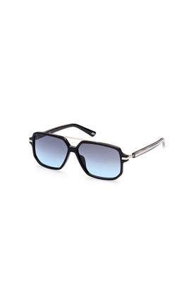 men full rim 100% uv protection (uv 400) rectangular sunglasses - we0305 58 01w