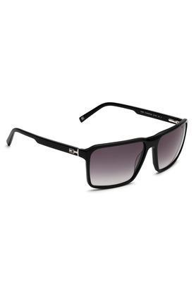 men full rim non-polarized aviator sunglasses - 2606 c1 blksigr 61 s with case