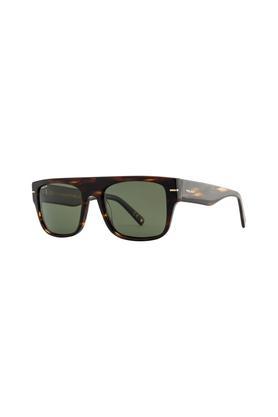 men full rim polarized rectangular sunglasses - pl-gold 145-428/n-56