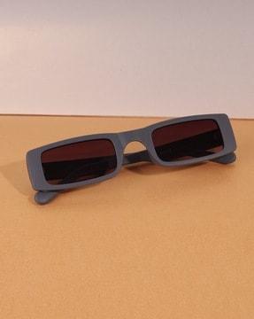 men fzsg062e uv-protected full-rim rectangular sunglasses