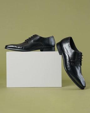 men genuine leather derbys