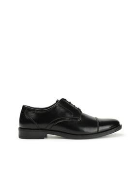 men genuine leather formal lace-up shoes