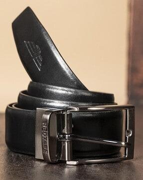 men genuine leather reversible belt