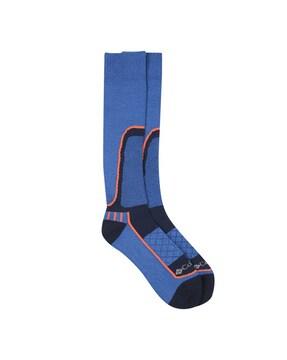 men geometric print mid-calf length socks