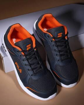 men gollar lace-up running shoes