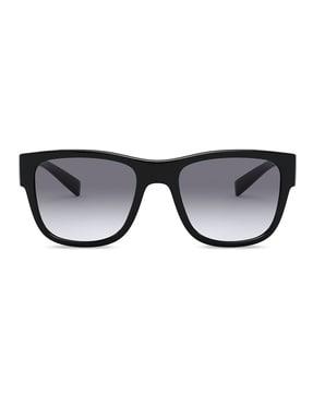 men gradient blue lens square sunglasses - 0dg6132