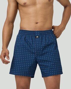 men graphci print boxers