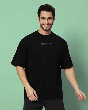 men graphic print oversized fit t-shirt