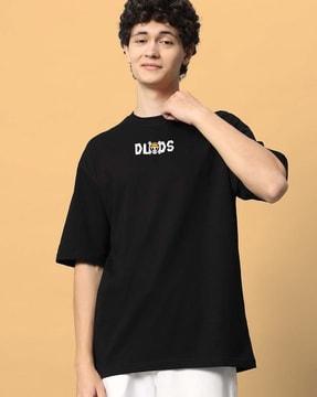 men graphic print oversized fit t-shirt