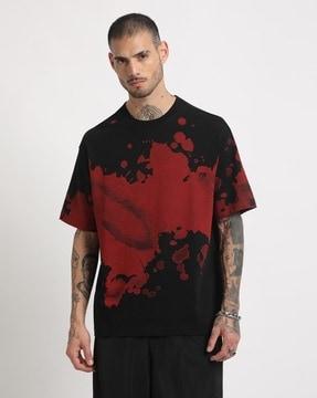 men graphic print regular fit round-neck t-shirt