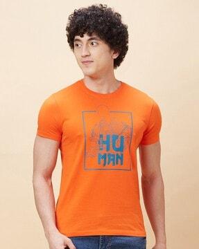 men graphic print regular fit t-shirt