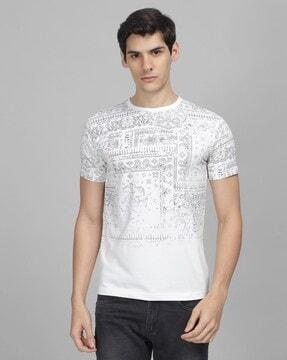 men graphic print regular fit t-shirt
