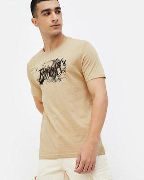 men graphic print regular fit t-shirt