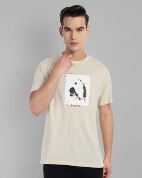 men graphic print regular fit t-shirt