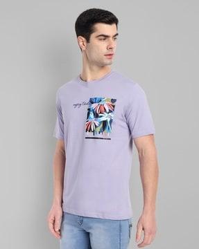 men graphic print regular fit t-shirt