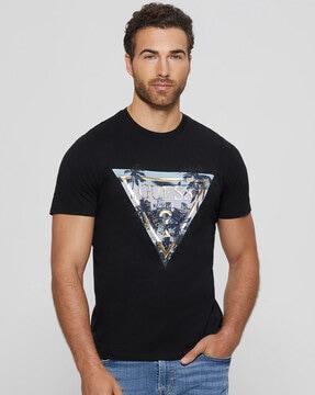 men graphic print round-neck t-shirt