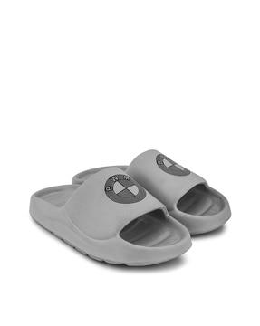 men graphic print slides