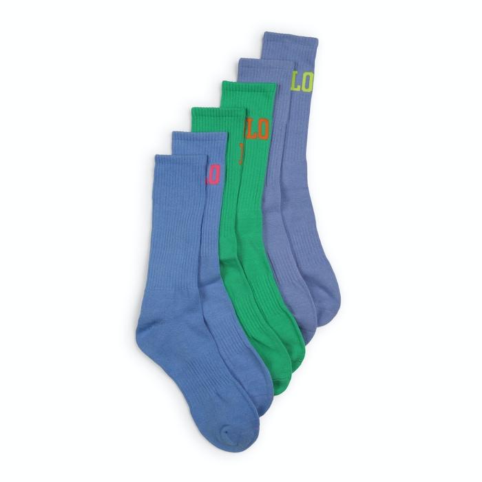 men green 3 pairs of regular length socks
