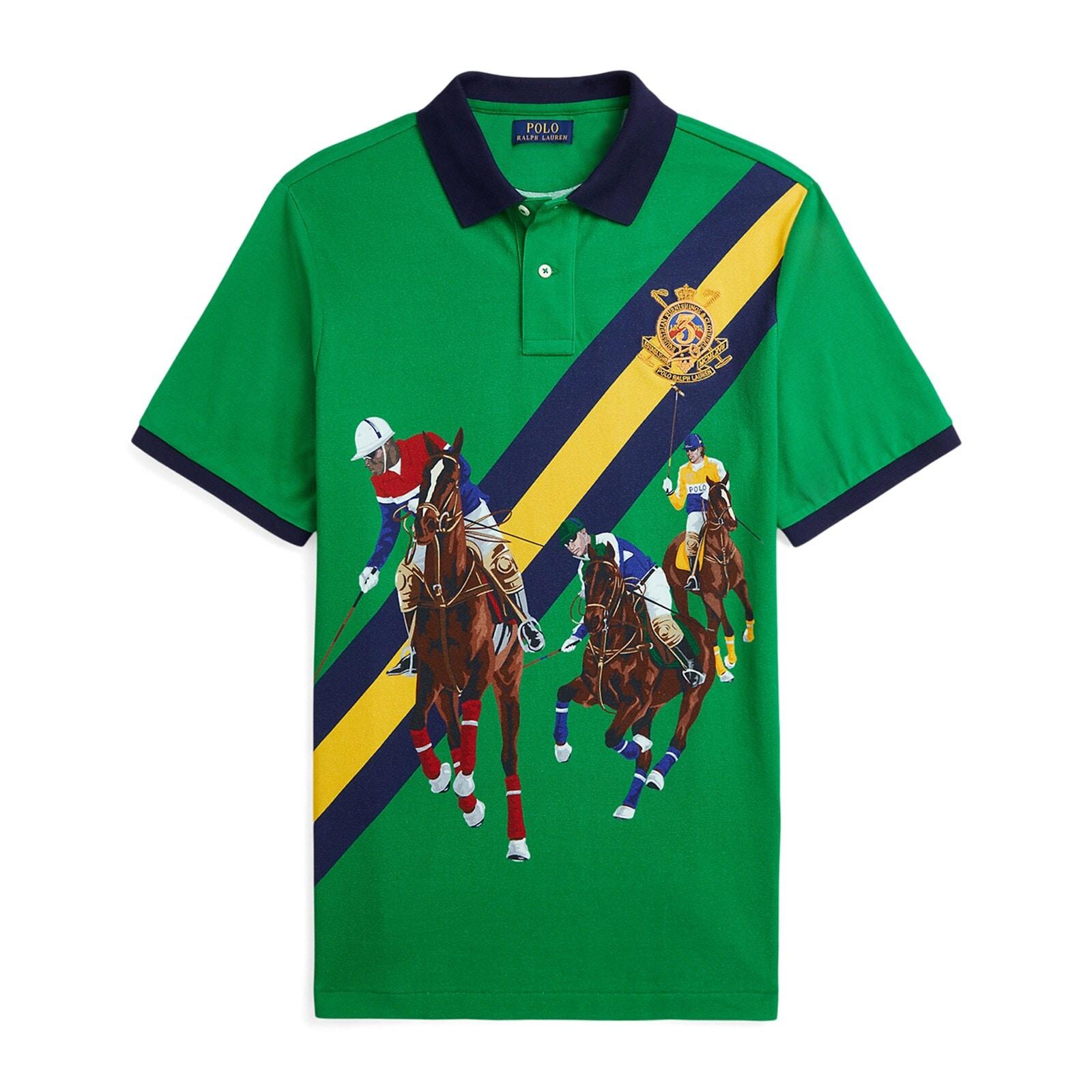 men green classic fit match print polo