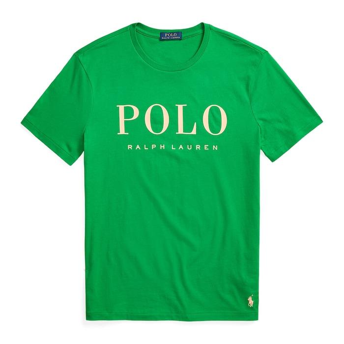 men green custom slim fit logo jersey t-shirt