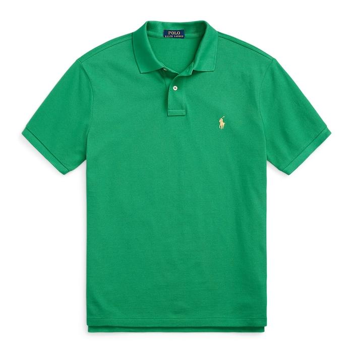 men green custom slim fit mesh polo