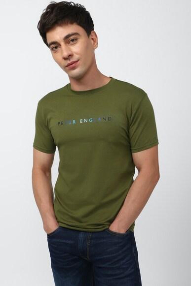 men green graphic print crew neck graphic t-shirts