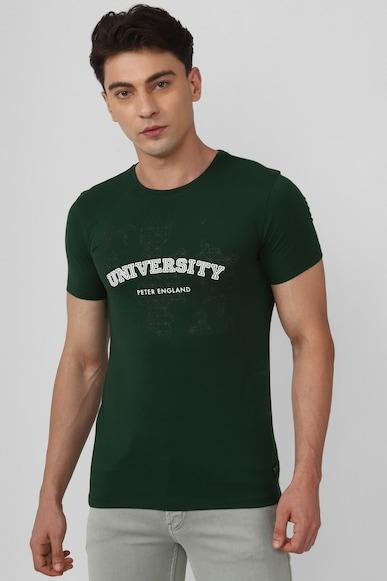 men green graphic print crew neck graphic t-shirts