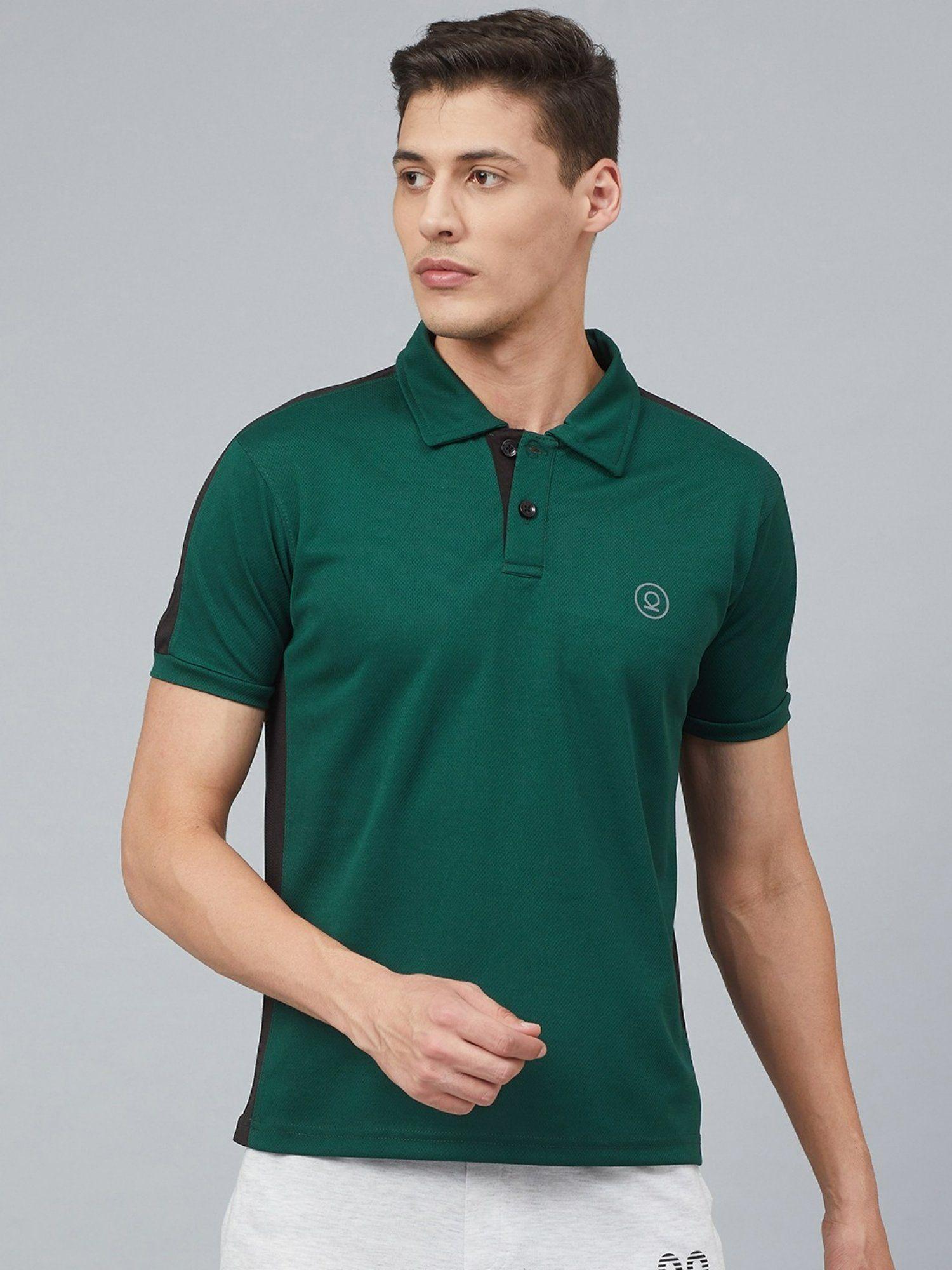 men green half sleeve gym polo t-shirt