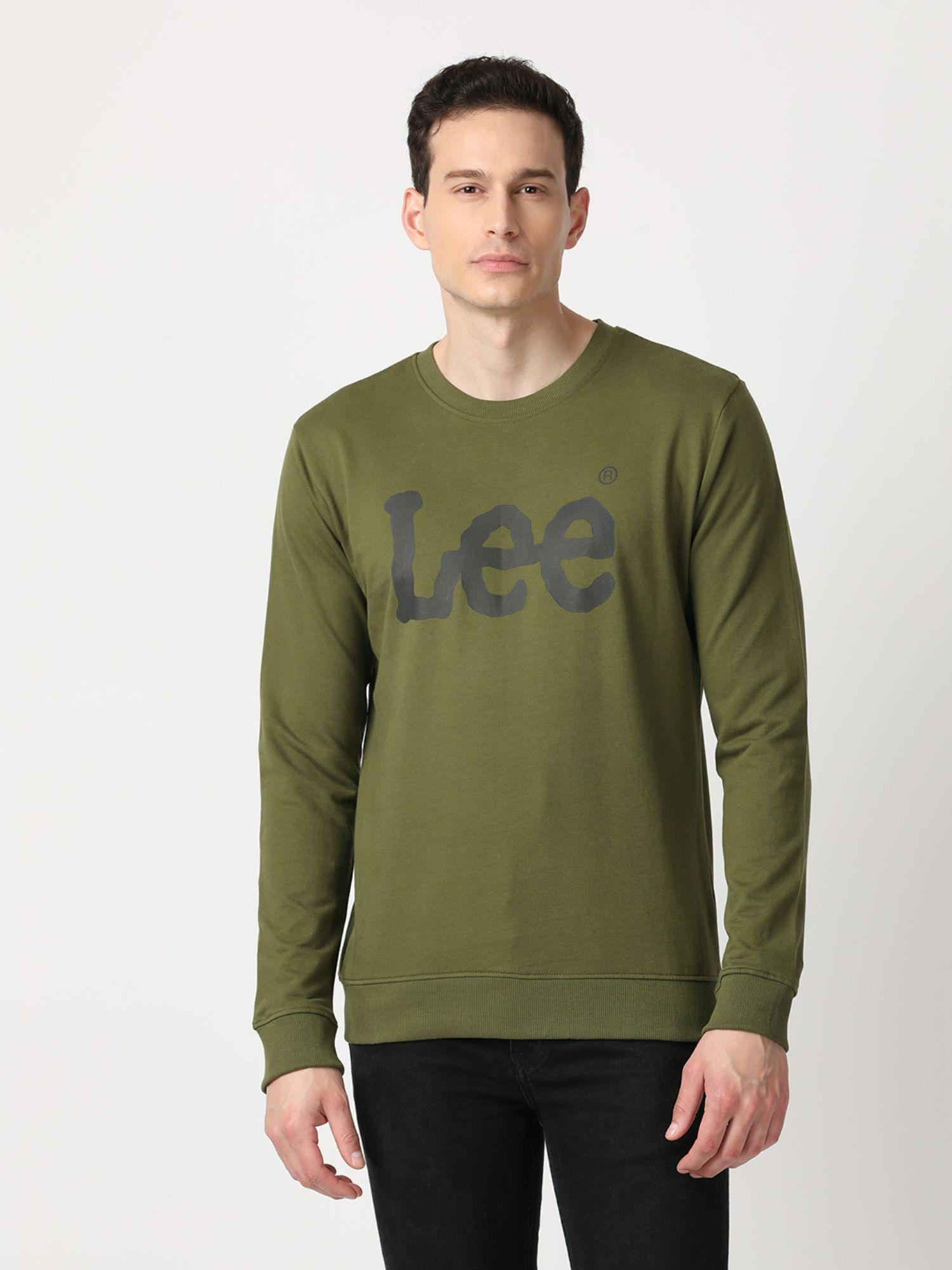 men green logo sweatshirt