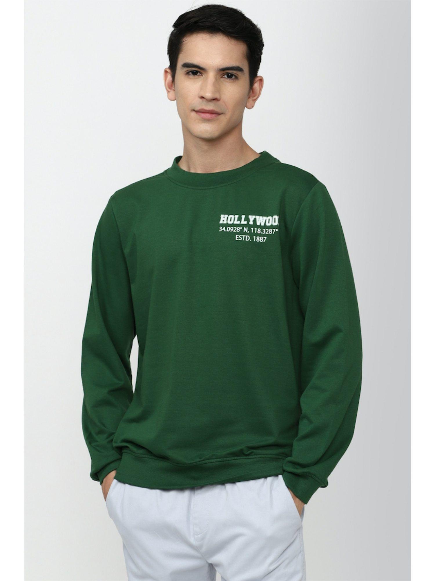 men green printed sweatshirt