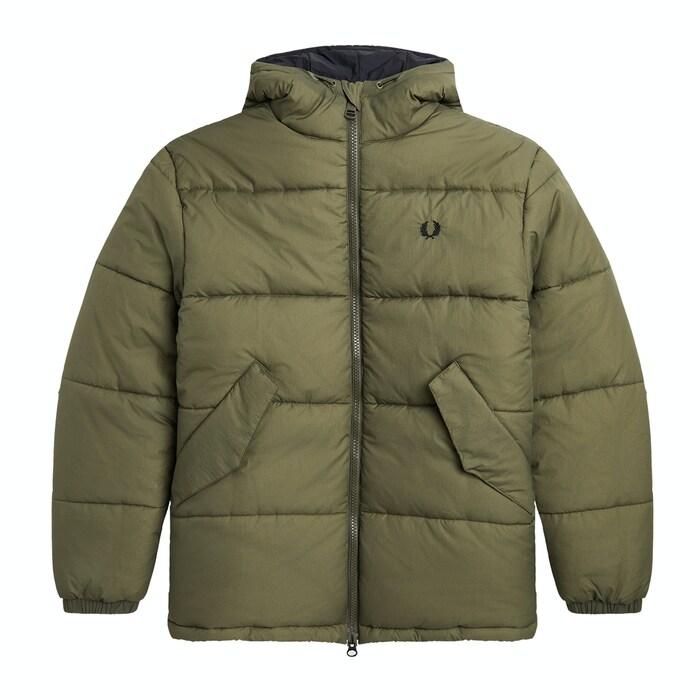 men green short quilted jacket