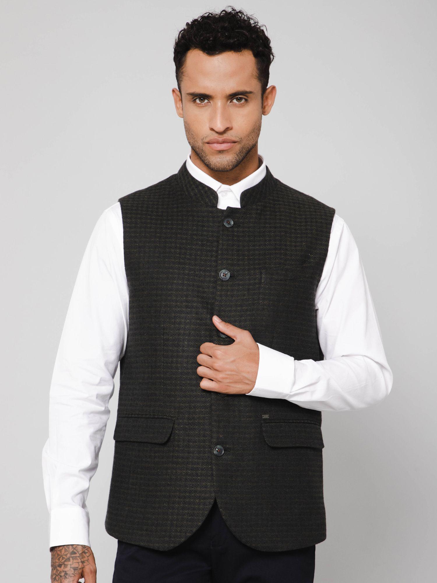 men green waist coat