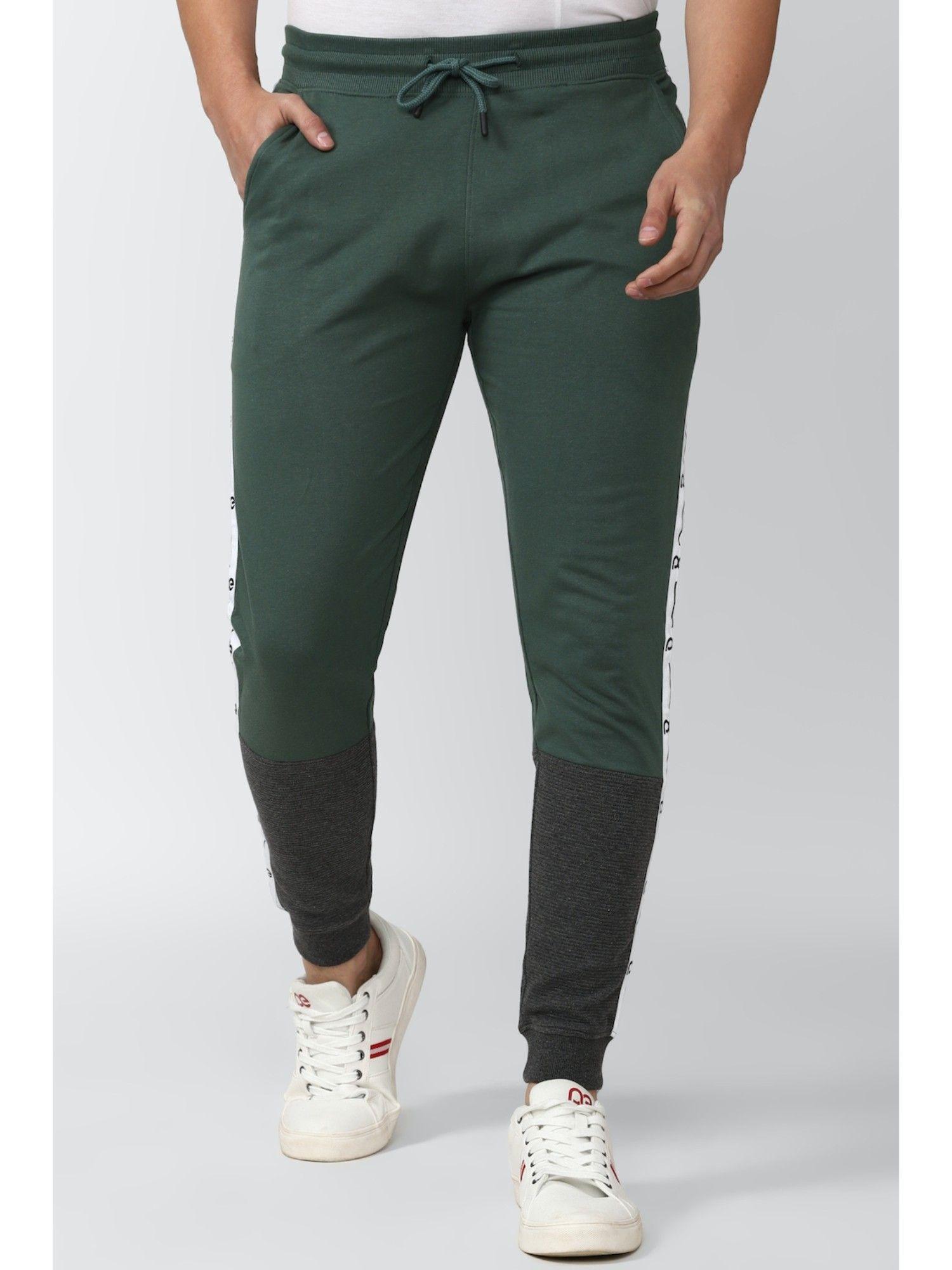 men greens solid casual jogger pants