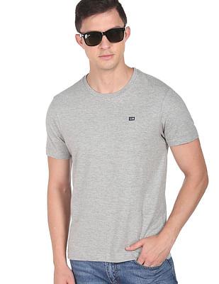 men grey heathered cotton t-shirt
