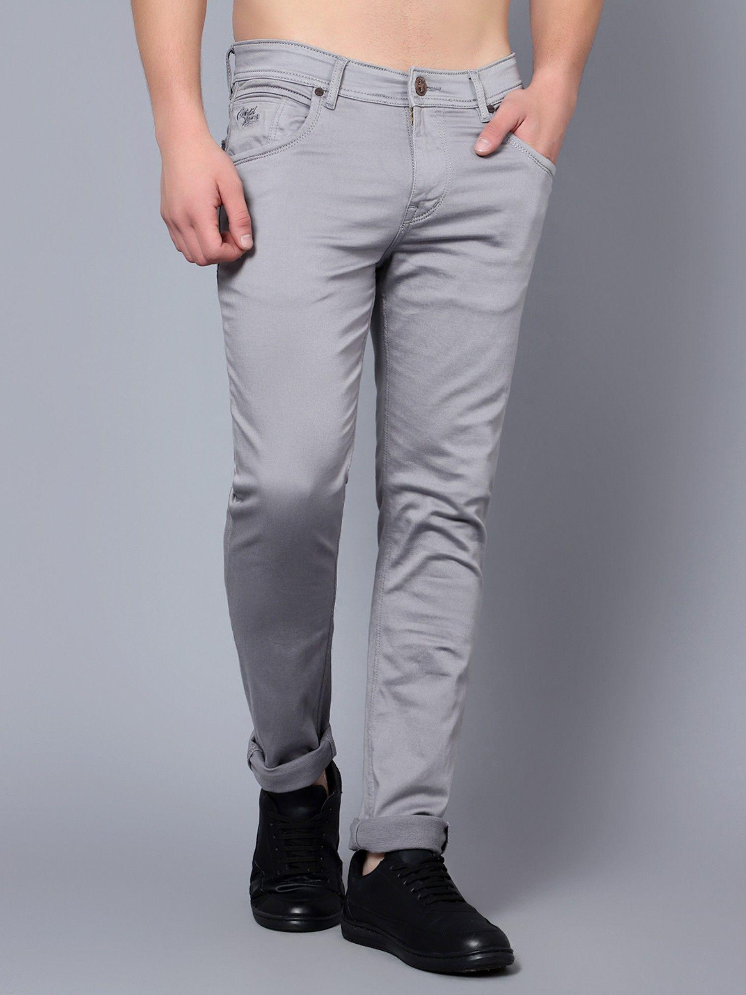 men grey jeans