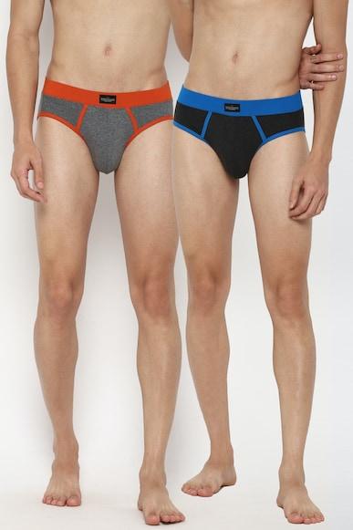 men grey print pack of two briefs