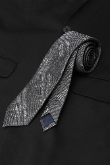 men grey print tie